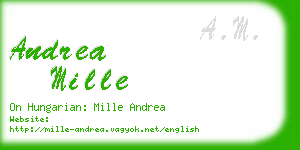 andrea mille business card